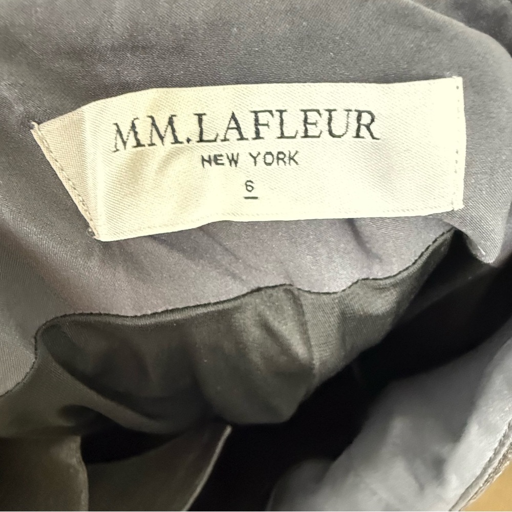 MM Lafleur Gray Melange The Clooney Trouser Pants Tropical Wool - Picture 11 of 12